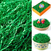 24oz (680g) Easter Dark Green Grass - Pure Dark Green Recyclable Paper Grass