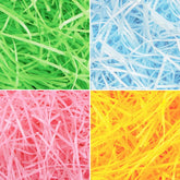 24oz (680g) Multicolor Rainbow Easter Grass, Recyclable Paper Grass Shred in Pastel Colors