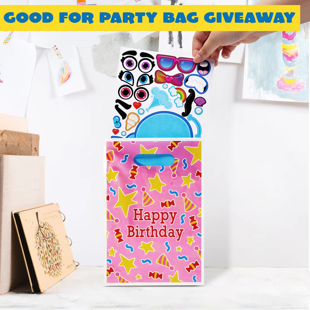 24 Make-a-Face Sticker Sheets