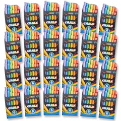 288 Count Mini Chalk Set for Kids, Non-Toxic, 24 Boxes, Ages 3+