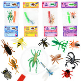 28-Piece Insect Toy Set with Valentine's Day Cards for Kids - Classroom Exchange Gifts