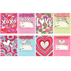 28-Piece Kids Valentine's Day Cards with Heart-Shaped Crayons - Classroom Exchange Gifts