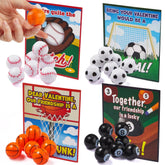 28Pcs Kids Valentine's Cards with Mini Sport Balls - Classroom Exchange Gifts