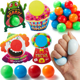 28-Pack Kids Valentine's Cards with Mini Squeeze Balls - Classroom Exchange Gifts