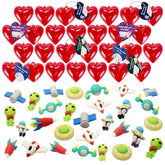 28-Piece Space Eraser Set with Valentine's Day Cards for Kids Classroom Exchange Gifts