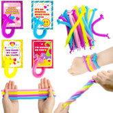28 Stretchy Strings with Valentine's Day Cards for Kids Classroom Exchange Gifts
