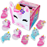 28-Pack Unicorn Valentine's Day Cards with Mailbox for Kids Classroom Exchange