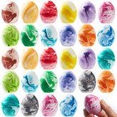 28 Easter Sidewalk Chalk Eggs in Marble Colors for Kids Party Favors