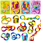 28 Pcs Valentine's Day Twist & Spin Fidget Chains with Cards