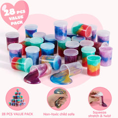 28 Cosmic Realm Slime Valentines Cards for Kids - Classroom Exchange Gifts