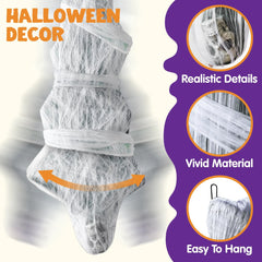 72-Inch Halloween Hanging Cocoon Corpse Outdoor Decoration