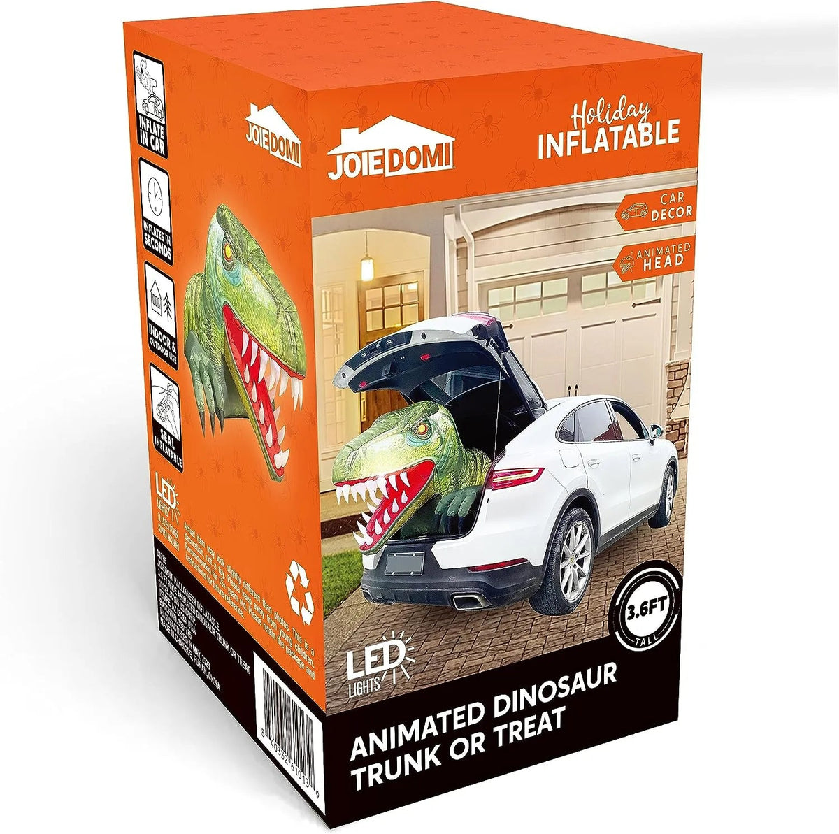 3.6ft Dinosaur Trunk or Treat Halloween Inflatable