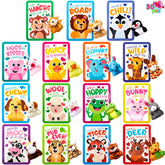 30-Pack Valentine's Day Cards with Animal Plush Toys for Kids