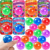 30-Pack Valentine's Day Water Droplet Stretchy Balls with Cards