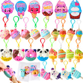30 Cute Valentine's Day Keychains with Cards for Kids Gift Exchange