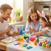 34-Piece Easter Egg Dye DIY Kit for Kids' Activities & Parties