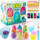 35-Piece Rainbow Easter Egg Dye DIY Kit for Kids Activities & Party