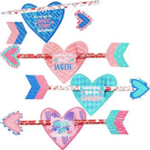 36-Pack Kids Valentine's Cards with Cupid's Arrow Pencils - Classroom Exchange Gifts