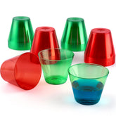 36-Pack 9 oz Christmas Red & Green Plastic Cups