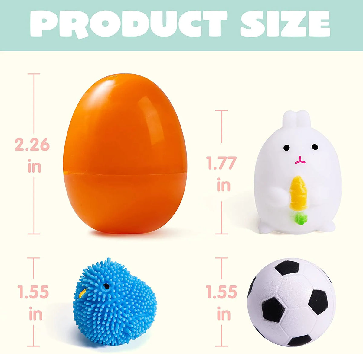 36-Piece Assorted Toy Prefilled Easter Eggs