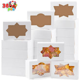 36 Pcs Plain White Christmas Cookie Boxes