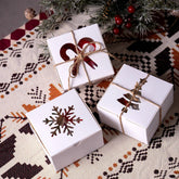 36-Pack Christmas White Bakery Boxes with Window, 4x4x2.5 Inches