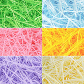 36oz (1000g) Multicolor Rainbow Easter Grass - Recyclable Paper Shred in Pastel Colors
