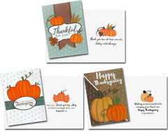 36 Pumpkin Thanksgiving Greeting Cards