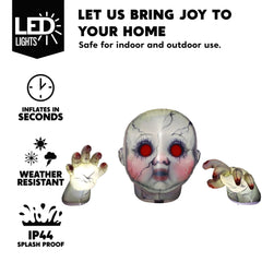 10.3ft Halloween Zombie Baby Inflatable Decoration