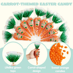 12 Easter Candies in Carrot Bags