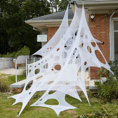 1000 sq ft Halloween Spider Web Decoration for Outdoor Use