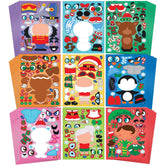 Christmas Make-A-Face Sticker Set - Create Your Own Holiday Characters