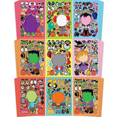 JOYIN 48-Pack Halloween Make-a-Face Sticker Sheets with 8 Vampire Styles