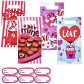 48-Piece Valentine's Day Treat Bags Set
