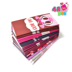 48 Valentine's Day Treat Paper Bags with Assorted Characters