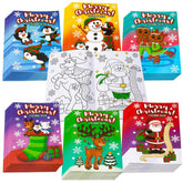 48-Pack Christmas Kids Coloring Books with 6 Different Cover Designs