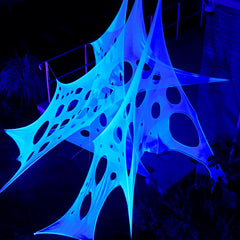 1000 sq ft Halloween Spider Web Decoration for Outdoor Use