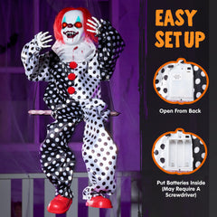 Swinging Animatronic Clown for Halloween