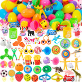 50 Prefilled Easter Eggs with Toys for Easter Egg Hunt, Basket Stuffers & Party Favors