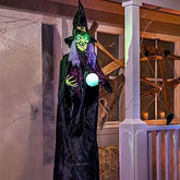 78-Inch Halloween Hanging Witch with Magic Ball