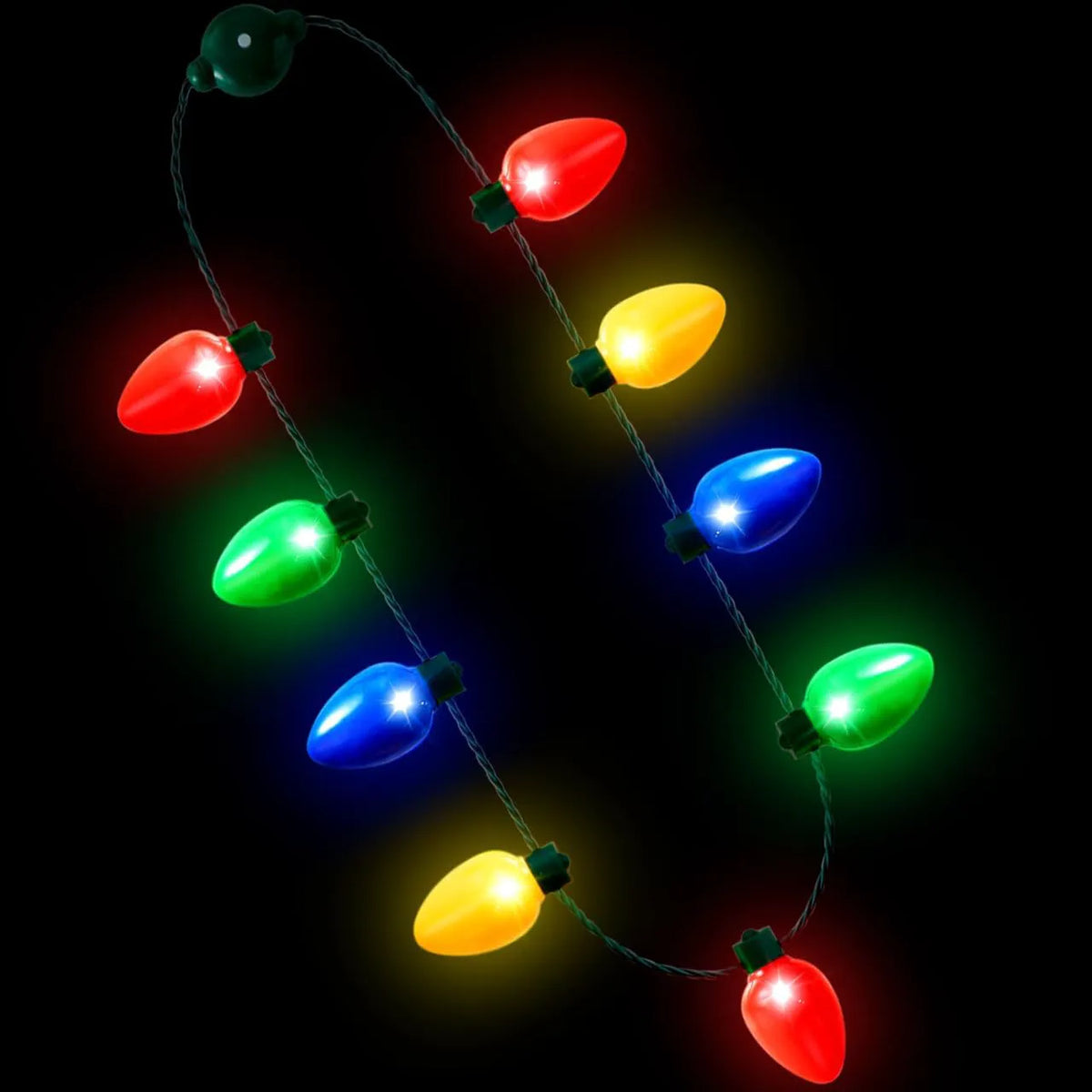 Christmas Party Necklace Accessories (9 Bulbs, 1 Pack)