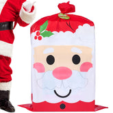 56 x 36 Inch Jumbo Christmas Santa Plastic Gift Wrapping Bag