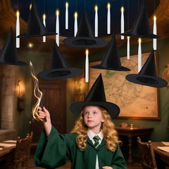 20-Pack Halloween Floating Candles with Witch Hat