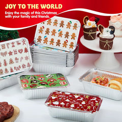 48 Christmas Cookie Tins with Lids for Gift Giving