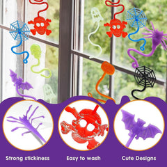 60 Pack Halloween Stretchy Sticky Toys for Kids Party Favors