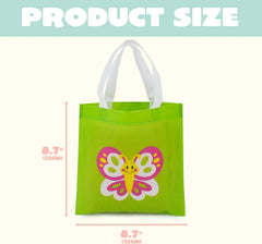 JOYIN 36 Pack Easter Non-Woven Gift Bags - Cute Bunny Animal Treat Bags for Kids Party Supplies and Classroom Prizes