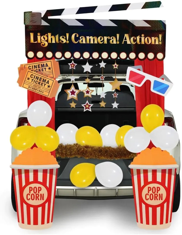Trunk or Treat Movie Night Car Decoration Kit