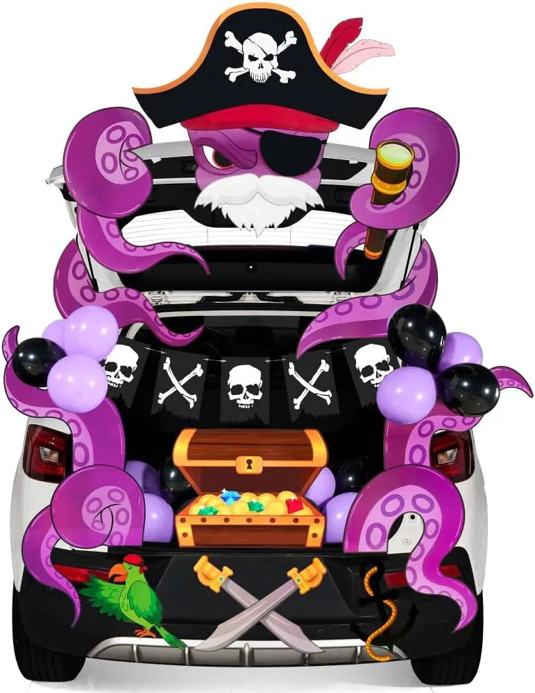 Halloween Pirate Trunk-or-Treat Car Decoration Kit
