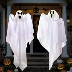 2 Packs 27.5" Halloween Hanging Ghosts Outdoor Decor