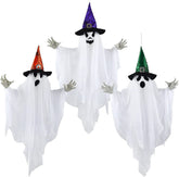 24.8in White Ghost with Colored Hats, 3-Pack